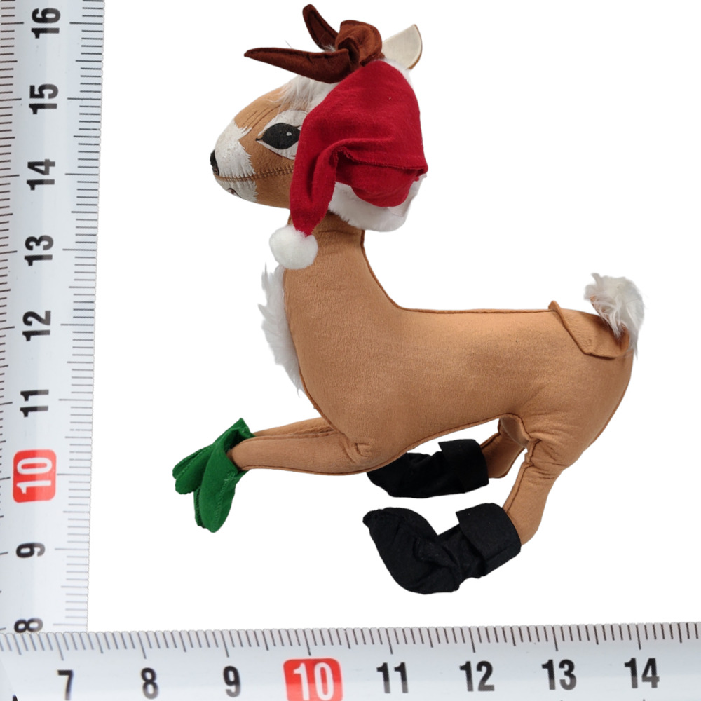 Annalee Christmas Reindeer 16in Posable 1992 Santa Hat Mittens Vintage Doll